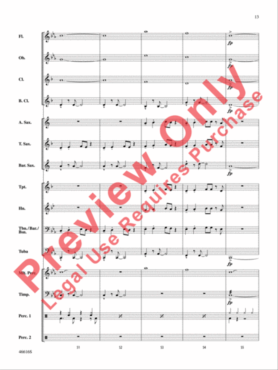 Feel It Still Feel It Still Concert Band scores gallery preview page 14