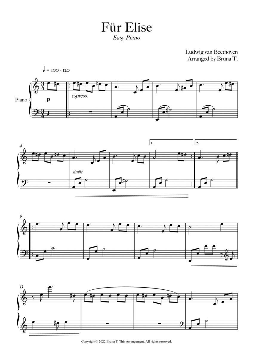 Fur Elise (Easy Piano) image number null