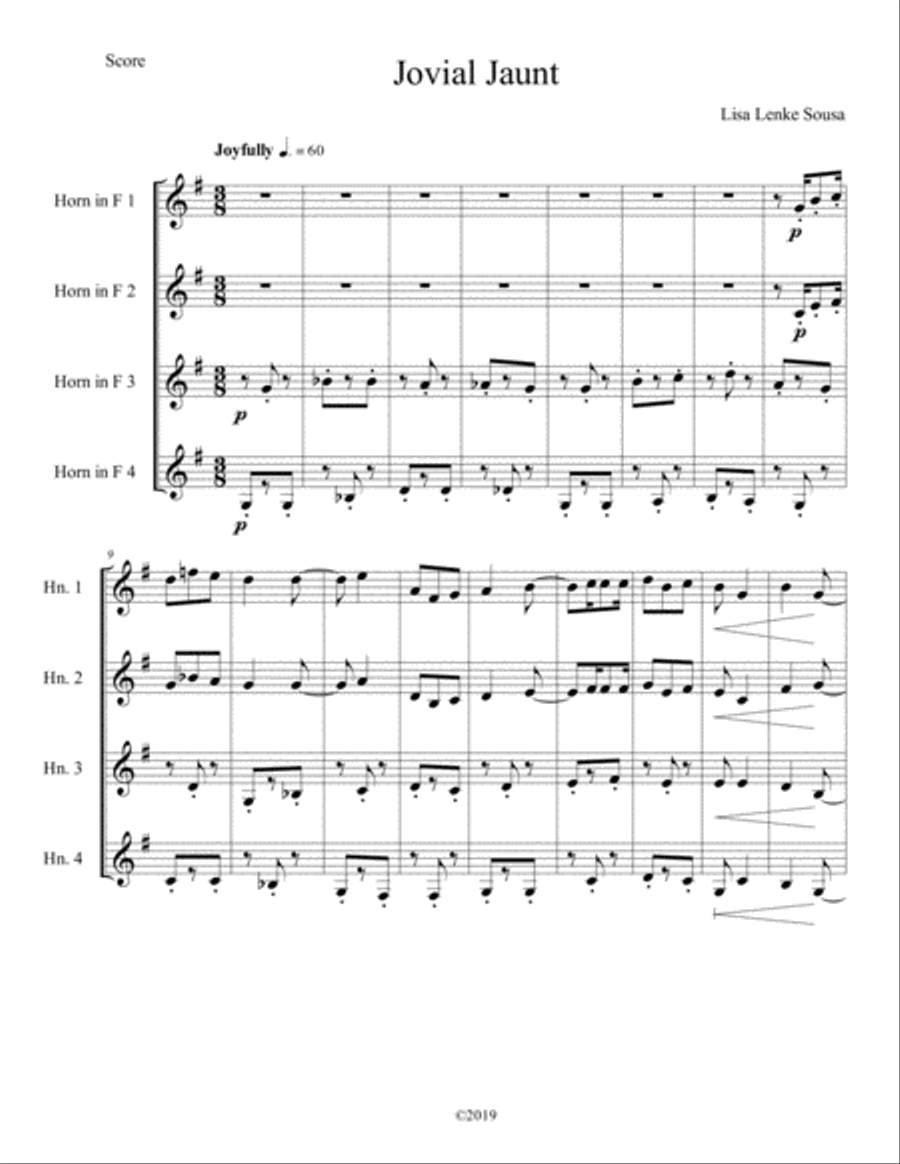 Jovial Jaunt Jovial Jaunt Brass Ensemble scores gallery preview page 2