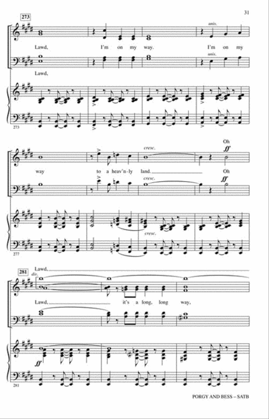 Porgy and Bess 4-Part scores gallery preview page 8