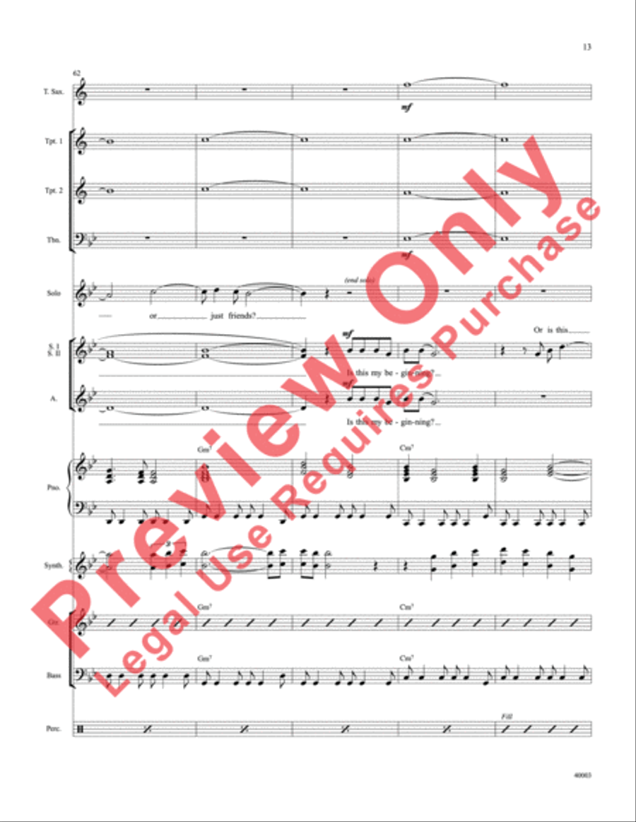 When Will I See You Again Choir scores gallery preview page 14