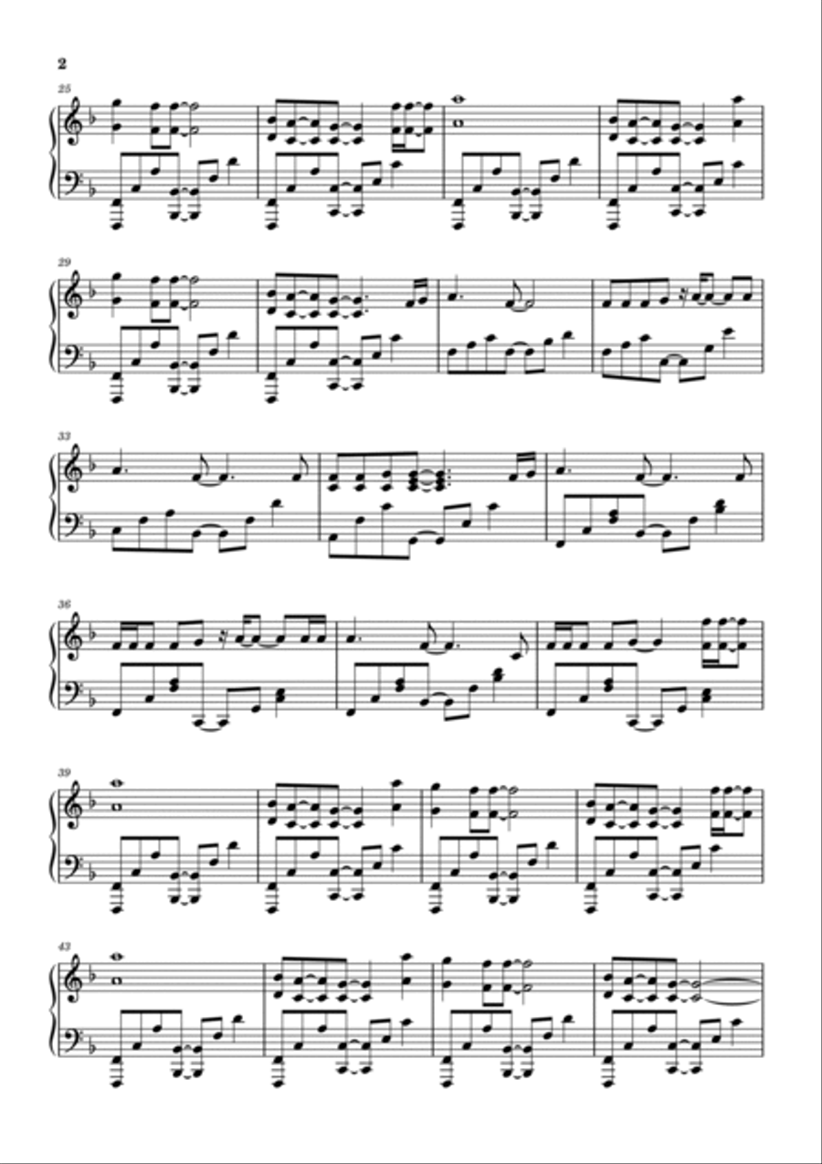 Free Fallin' Piano Solo scores gallery preview page 2