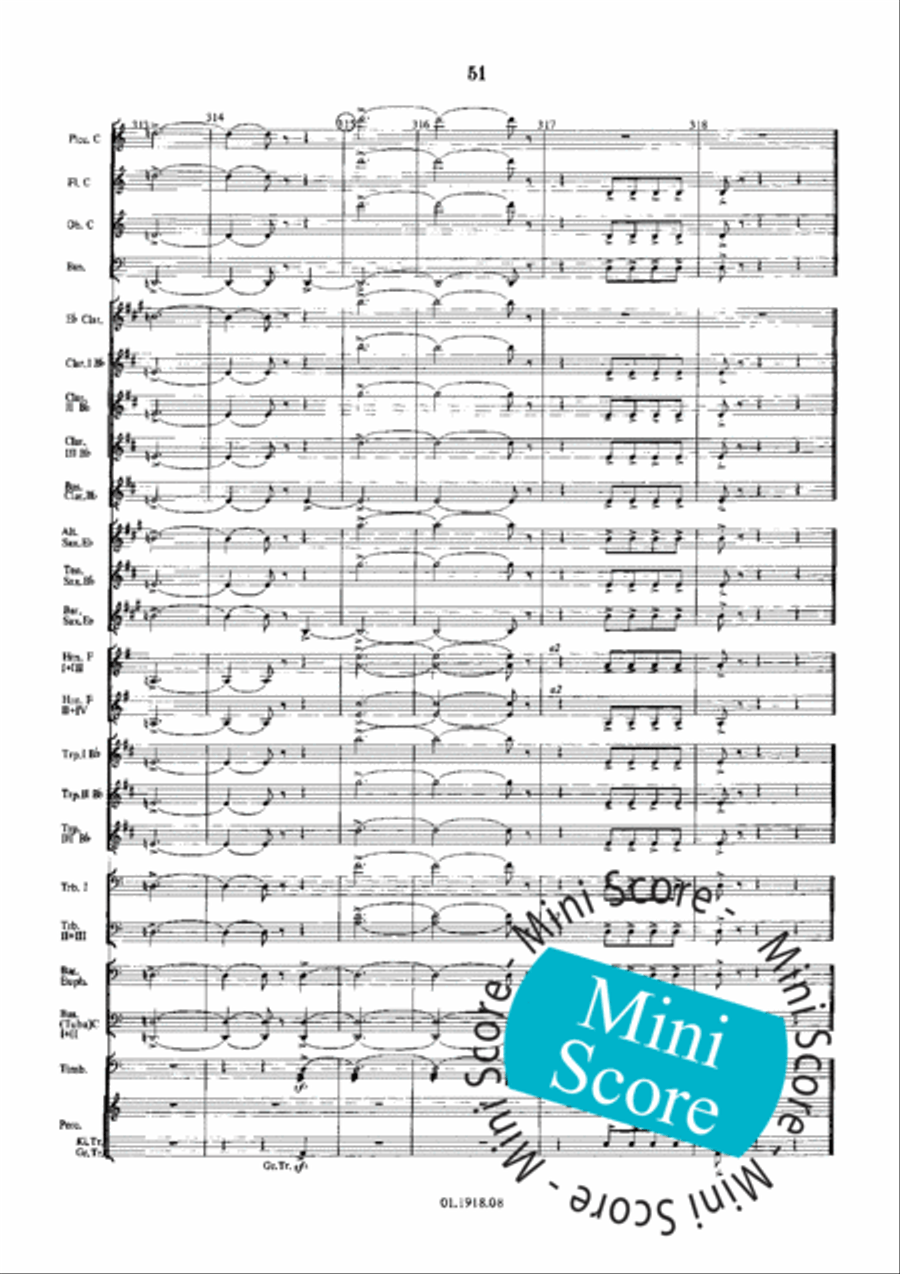Overture for an Imaginary Play Concert Band scores gallery preview page 55