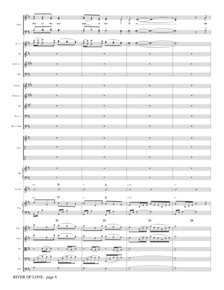 River Of Love - Full Score