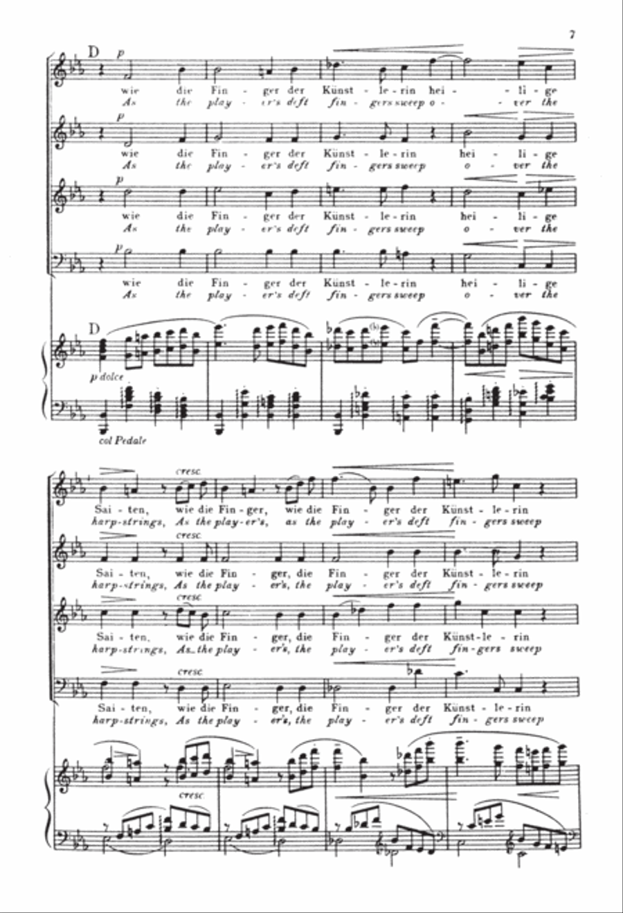 Schicksalslied (The Song of Fate), Op. 54 4-Part scores gallery preview page 6