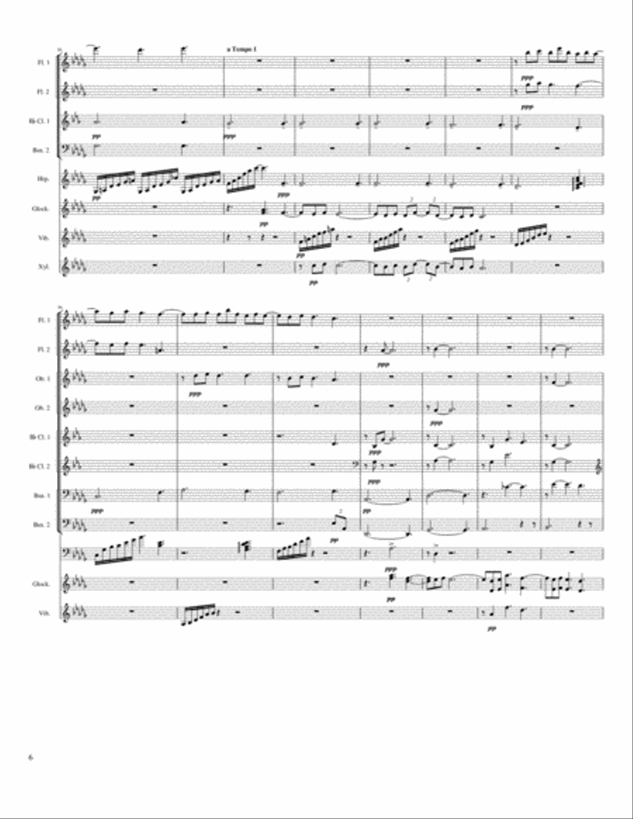Clair de Lune Large Ensemble scores gallery preview page 6