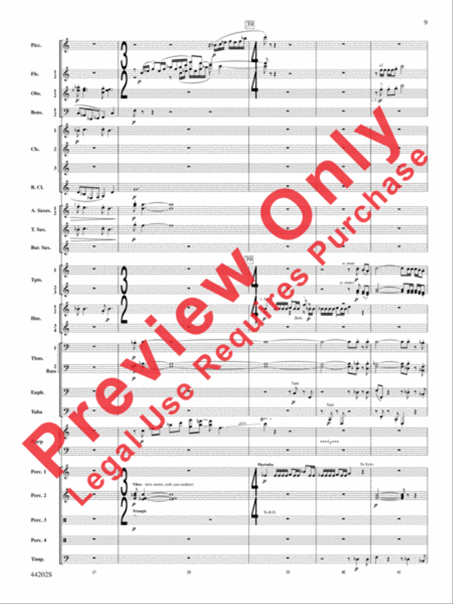 A Celebration Overture Concert Band scores gallery preview page 10