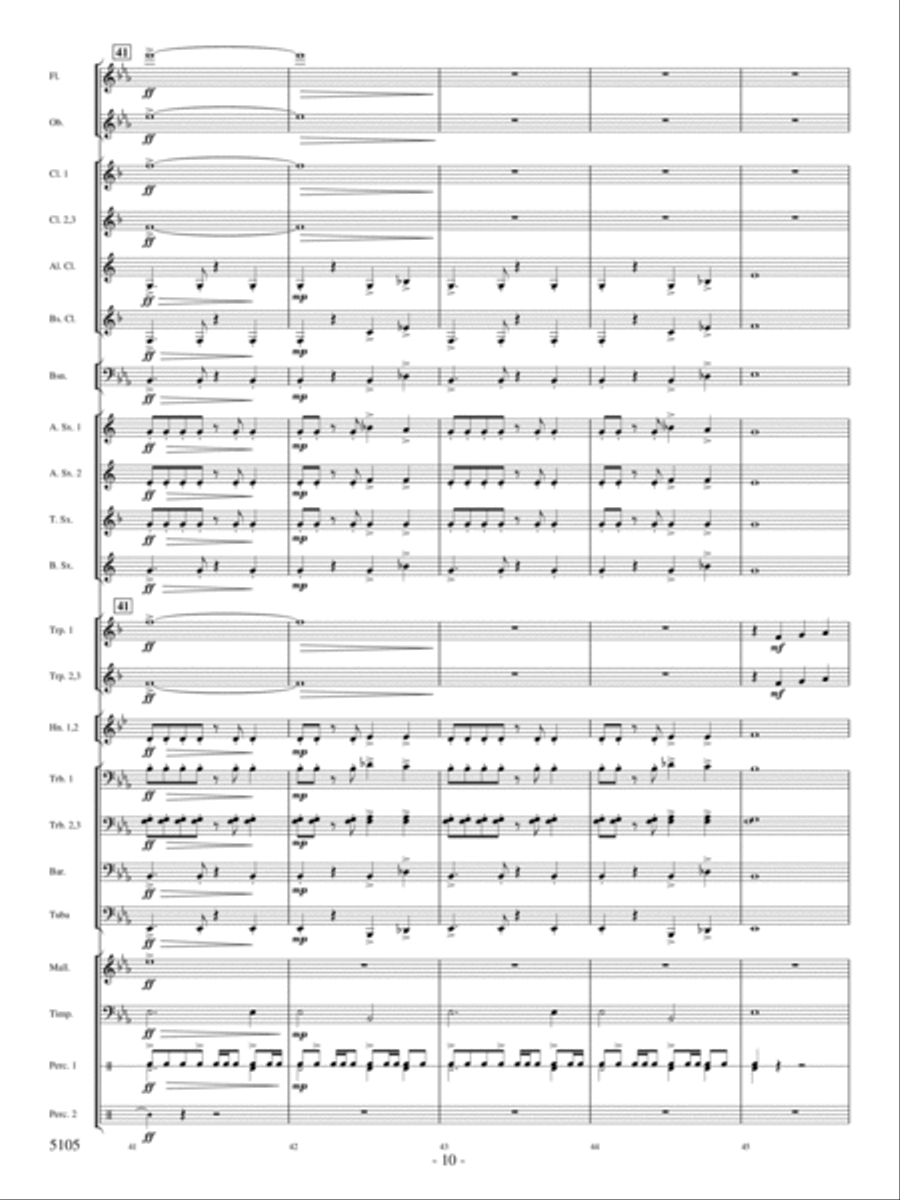Infinite Horizons Infinite Horizons Concert Band scores gallery preview page 9
