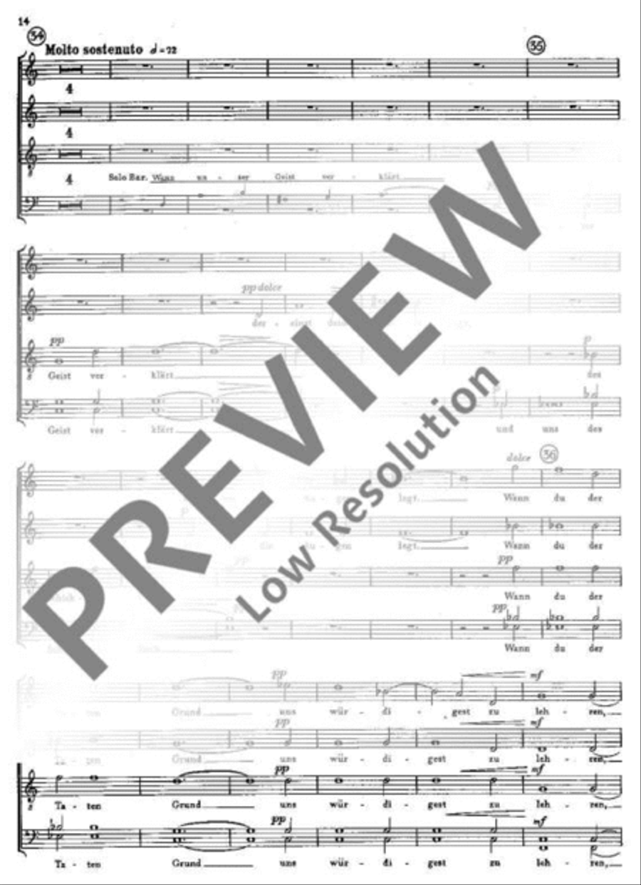 Kantate Nr. 8 4-Part scores gallery preview page 13