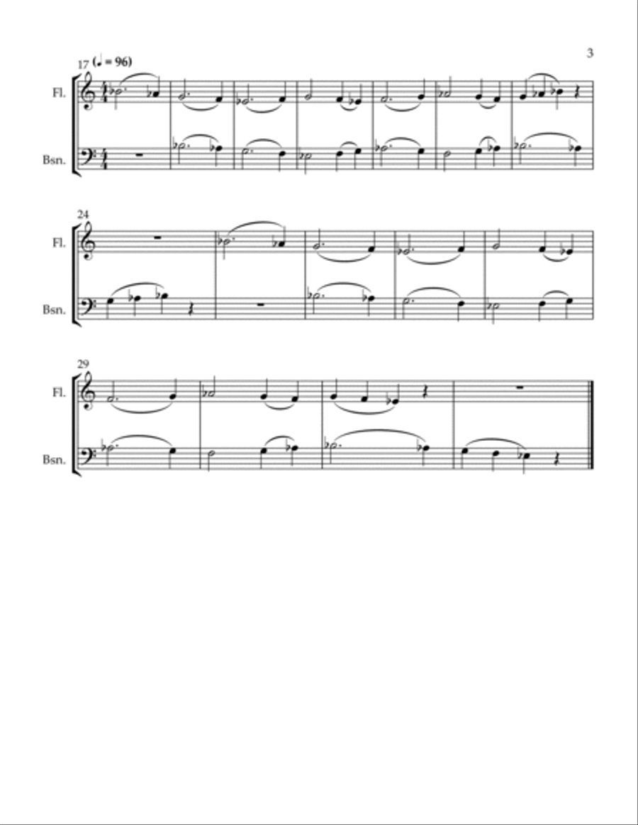 3 Conversations Woodwind Duet scores gallery preview page 3