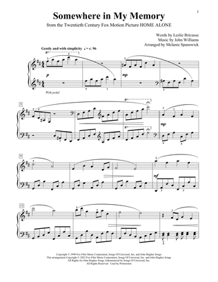 Somewhere In My Memory (from Home Alone) (arr. Melanie Spanswick)