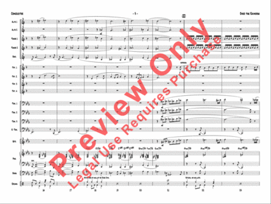 Over the Rainbow Jazz Ensemble scores gallery preview page 6