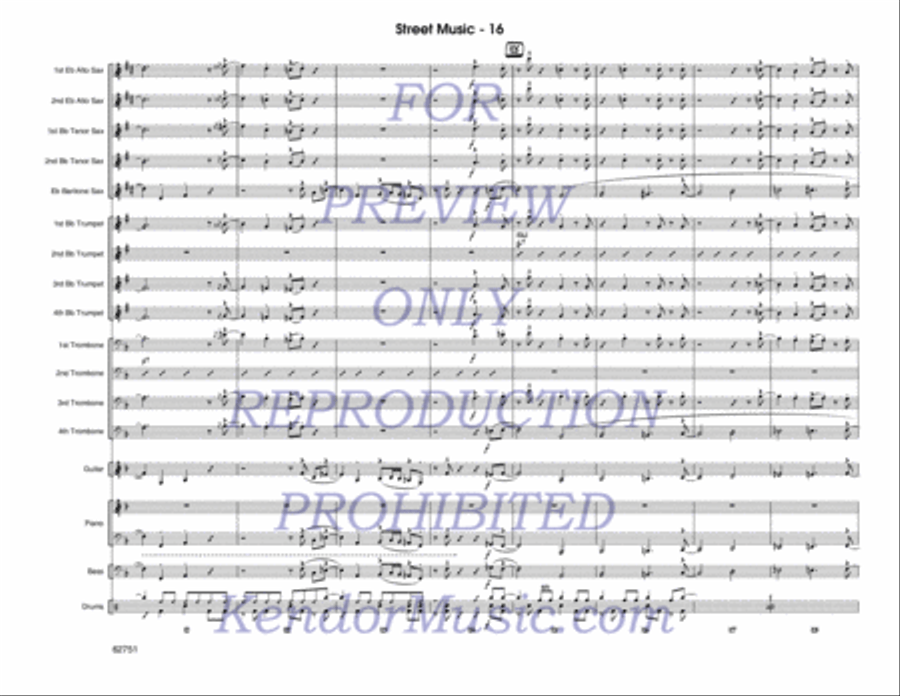 Street Music Jazz Ensemble scores gallery preview page 17