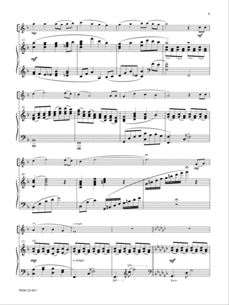 O Love That Wilt Not Let Me Go: Two Hymns for Oboe or C Instrument and Piano Piano Accompaniment scores gallery preview page 6