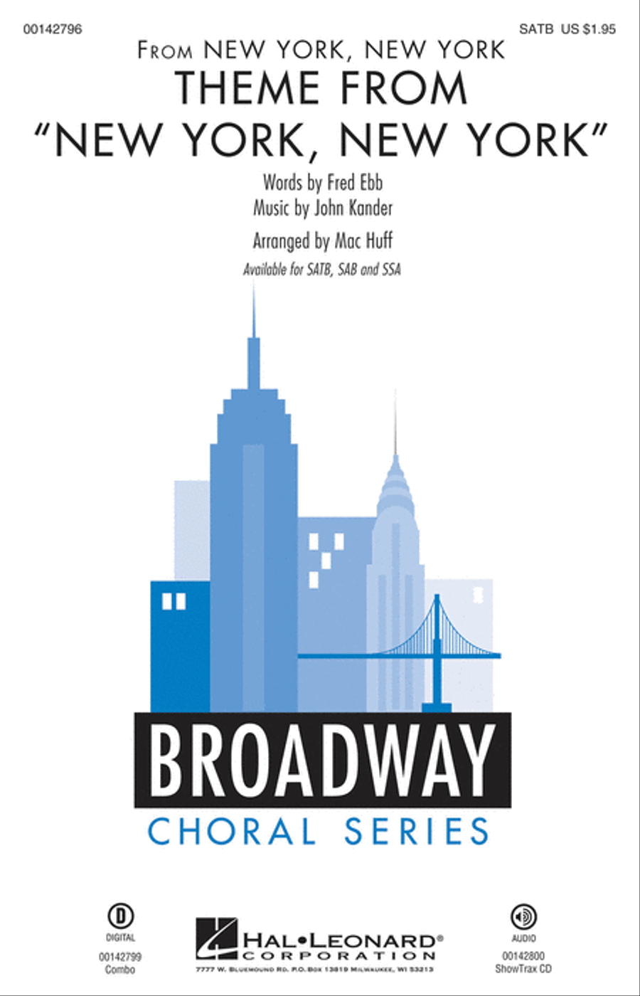 Theme from “New York, New York” 4-Part scores gallery preview page 1