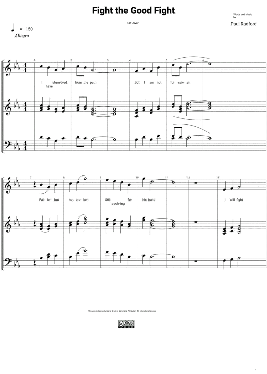 Fight the Good Fight Fight the Good Fight Voice scores gallery preview page 1