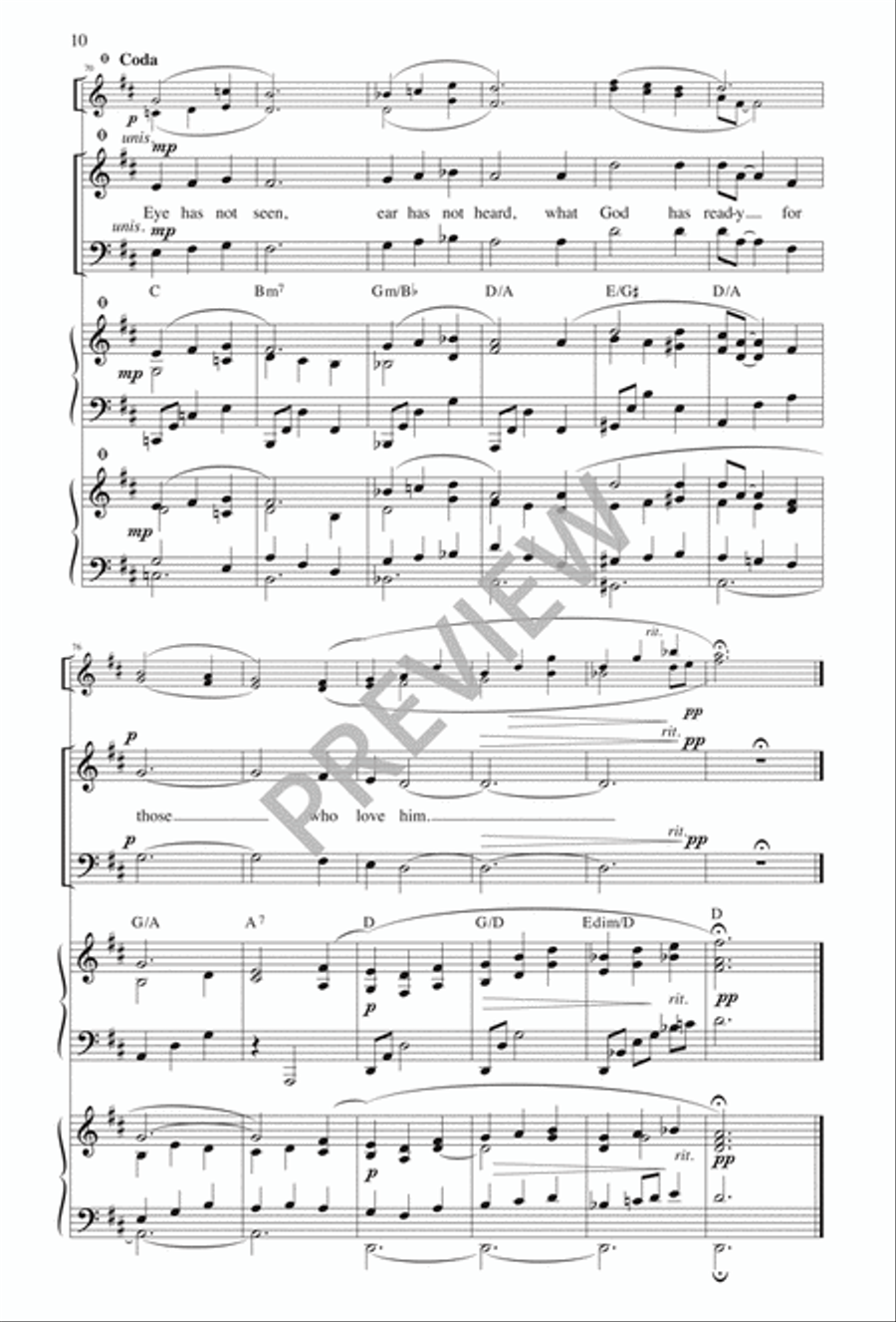 Eye Has Not Seen 4-Part scores gallery preview page 11