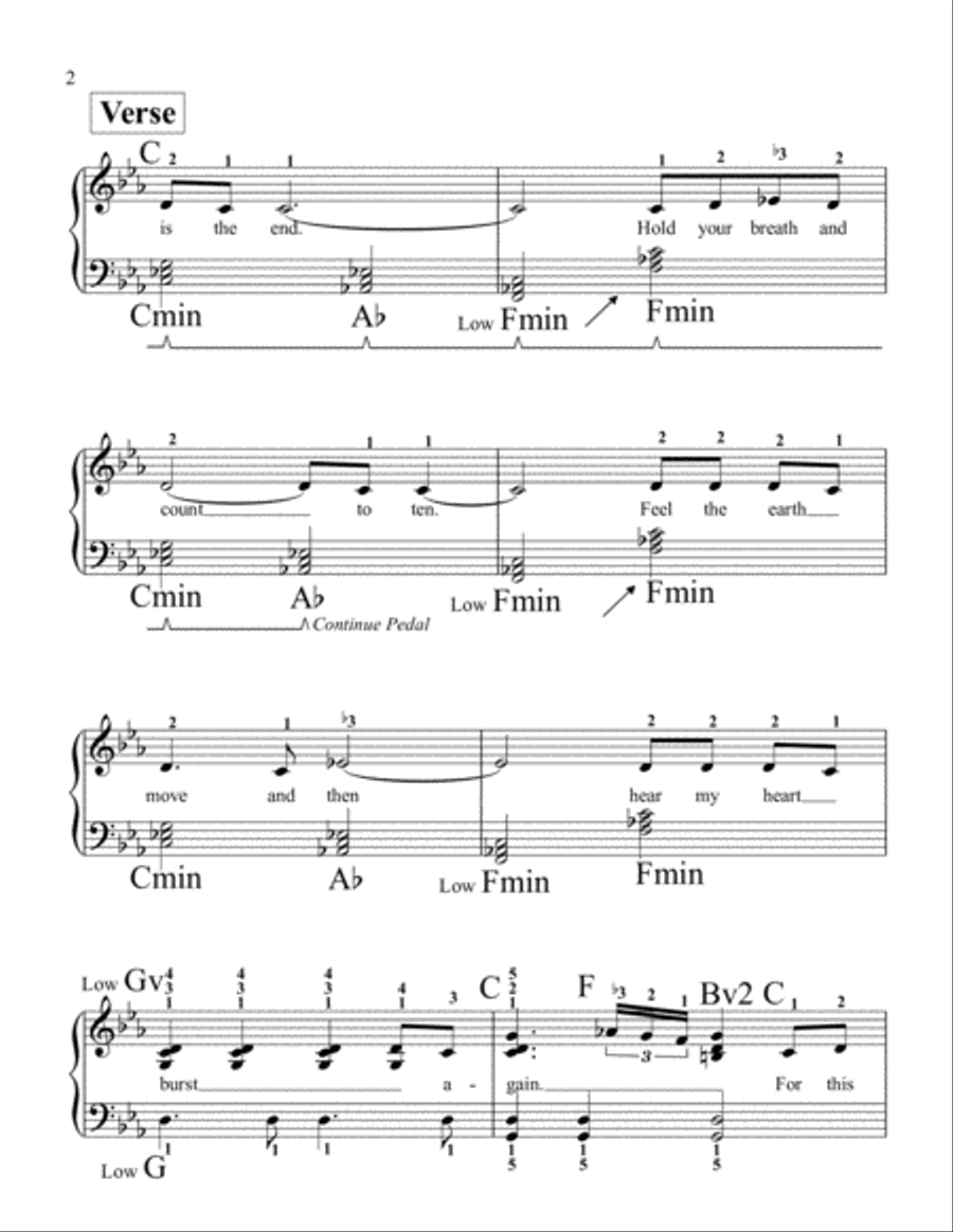 Skyfall Piano Solo scores gallery preview page 2