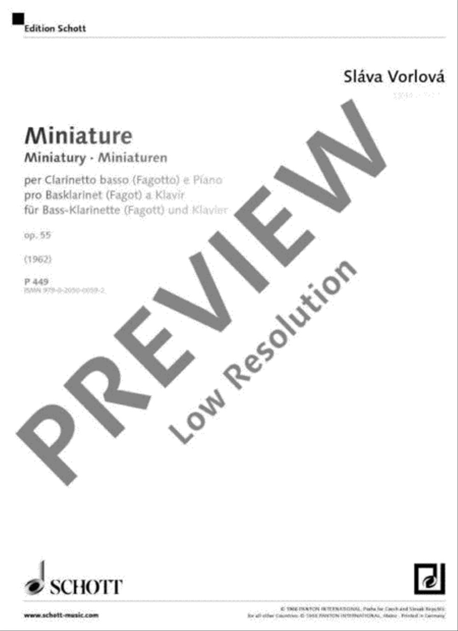 Miniaturen Miniaturen Bassoon scores gallery preview page 2