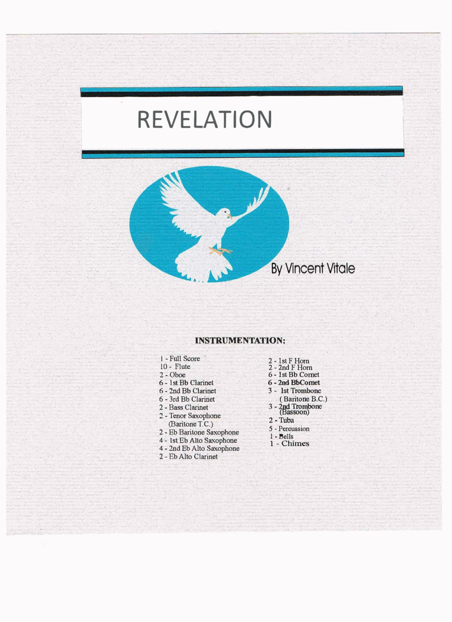 REVELATION Concert Band scores gallery preview page 1