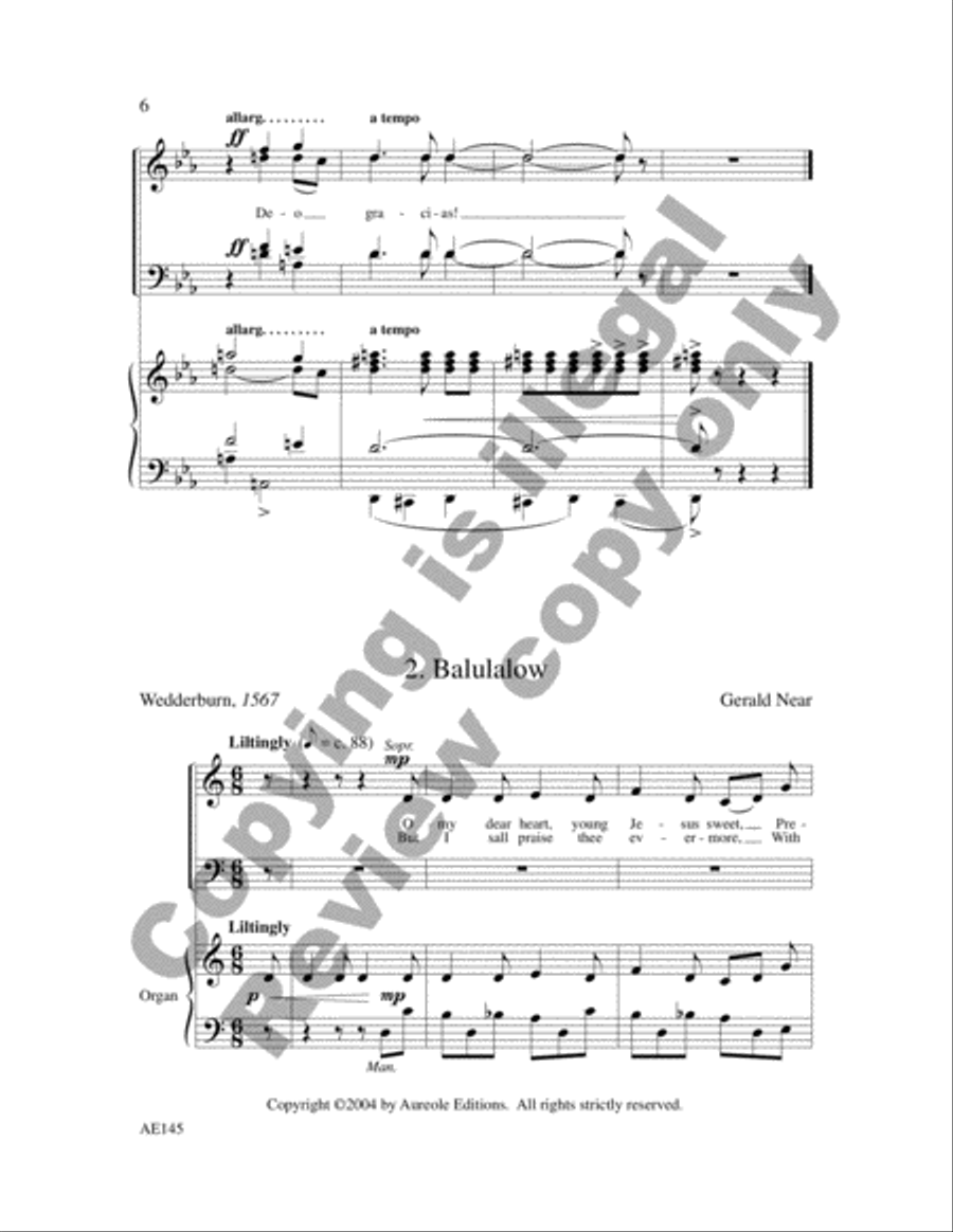 Two Carols Two Carols 4-Part scores gallery preview page 7