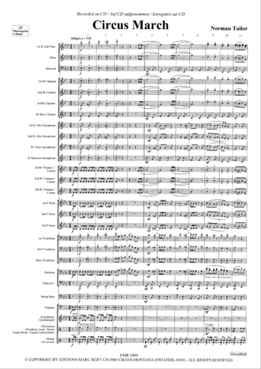 Circus March Concert Band scores gallery preview page 4