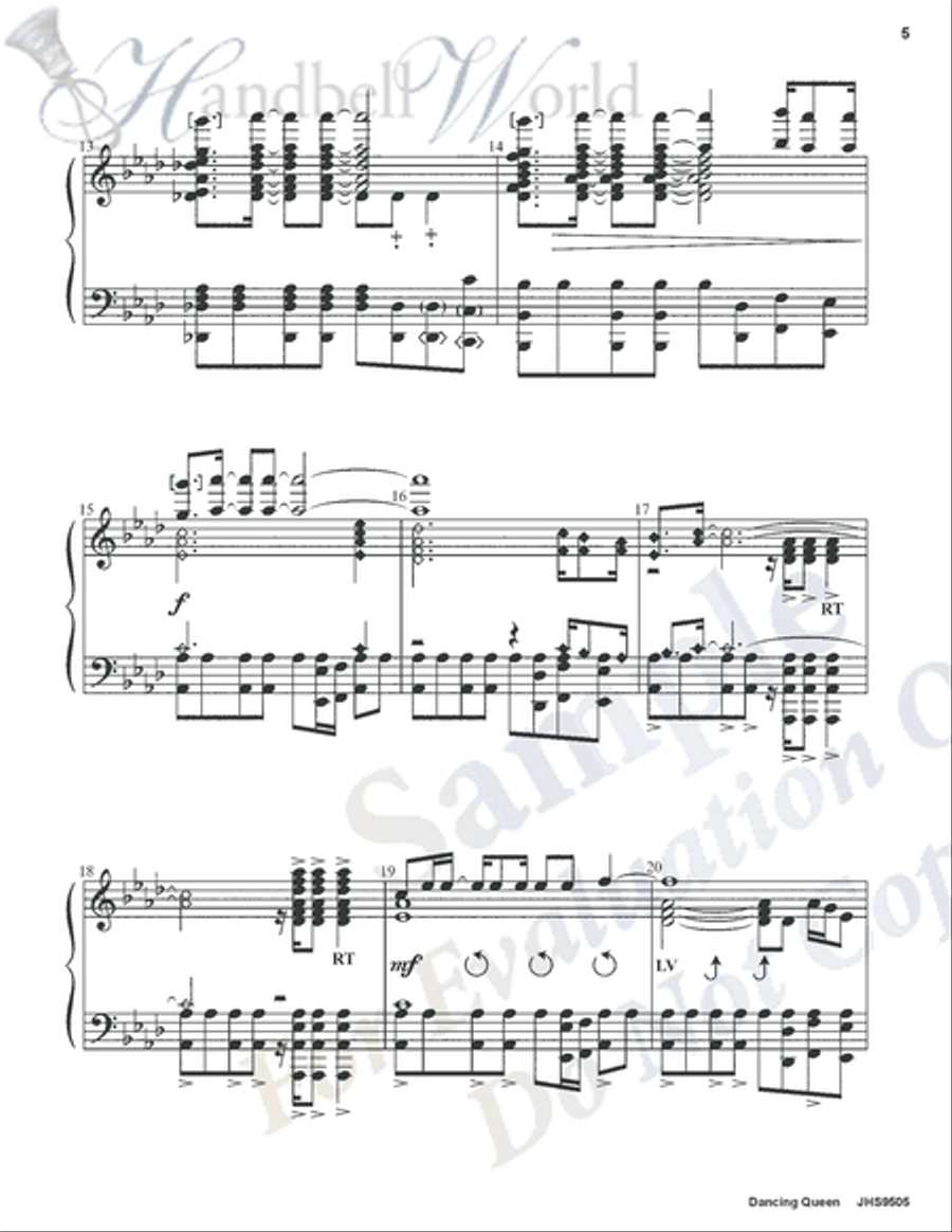 Dancing Queen 5-Octaves scores gallery preview page 4