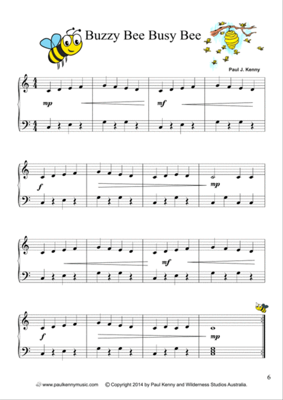 Little Songs for Little People by Paul Kenny Piano Method scores gallery preview page 6