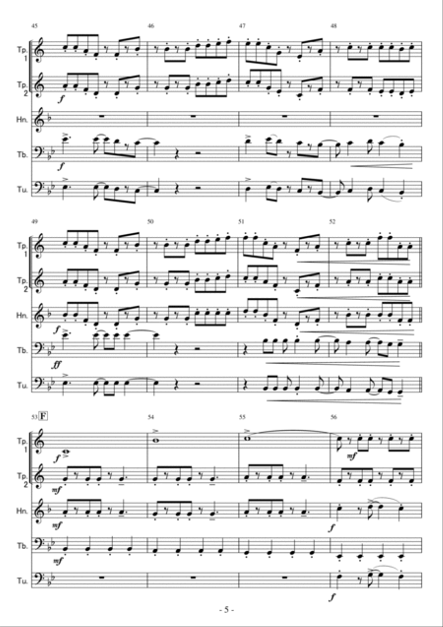 Take On Me Take On Me Brass Ensemble scores gallery preview page 5