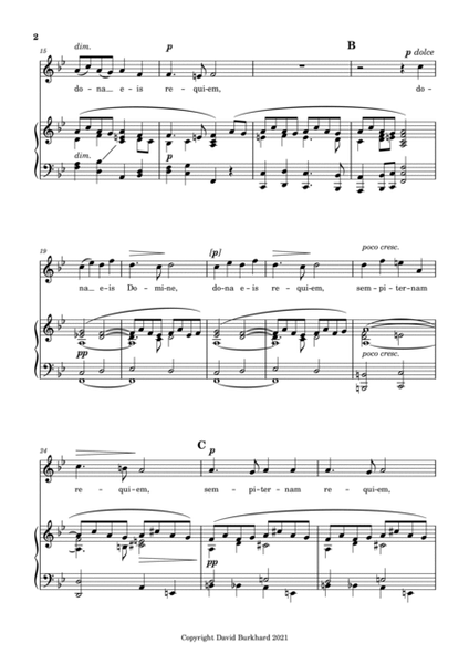G. Fauré : Pie Jesu (Requiem's excerpt) for Soprano solo image number null