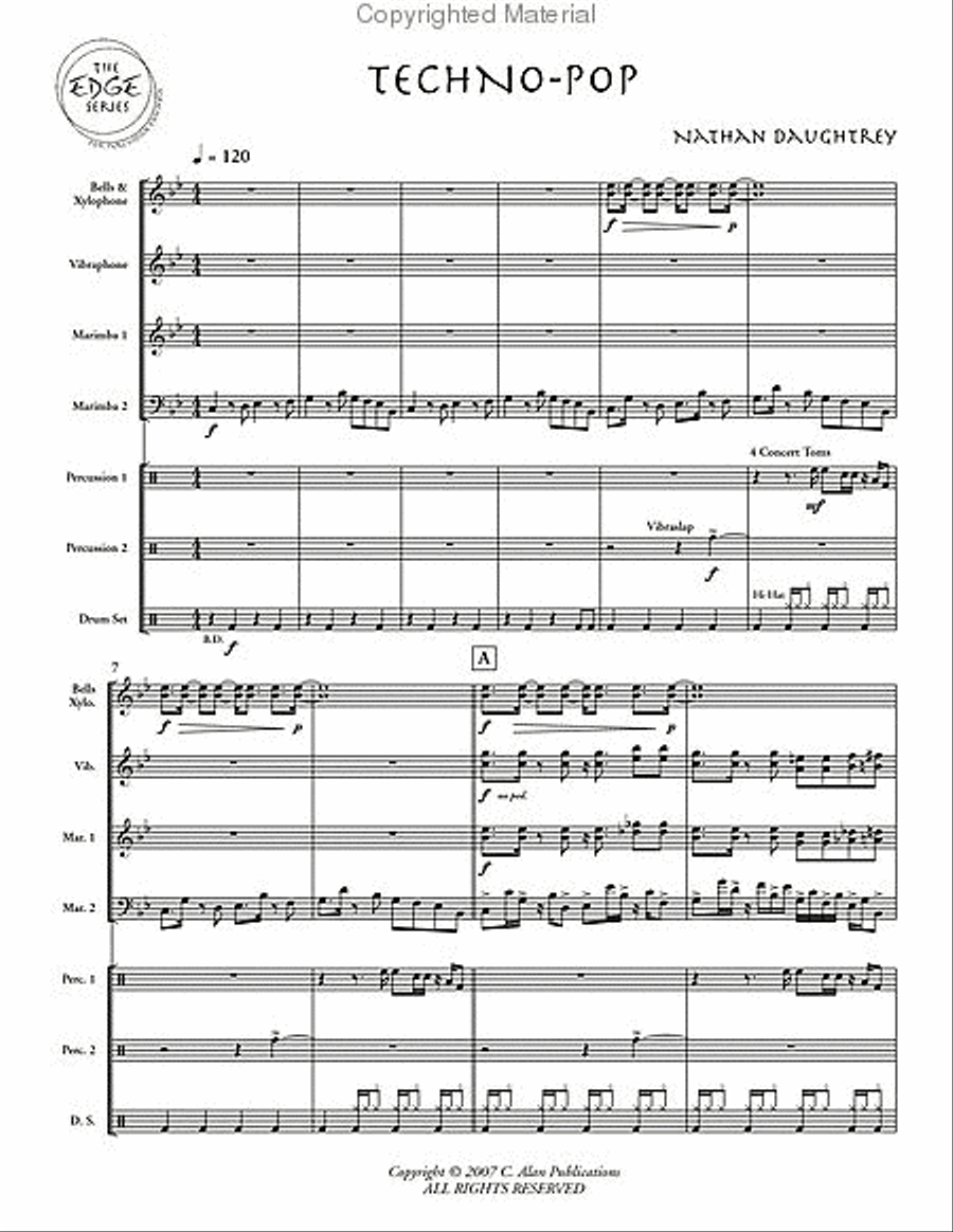 Techno-Pop Percussion Ensemble scores gallery preview page 2