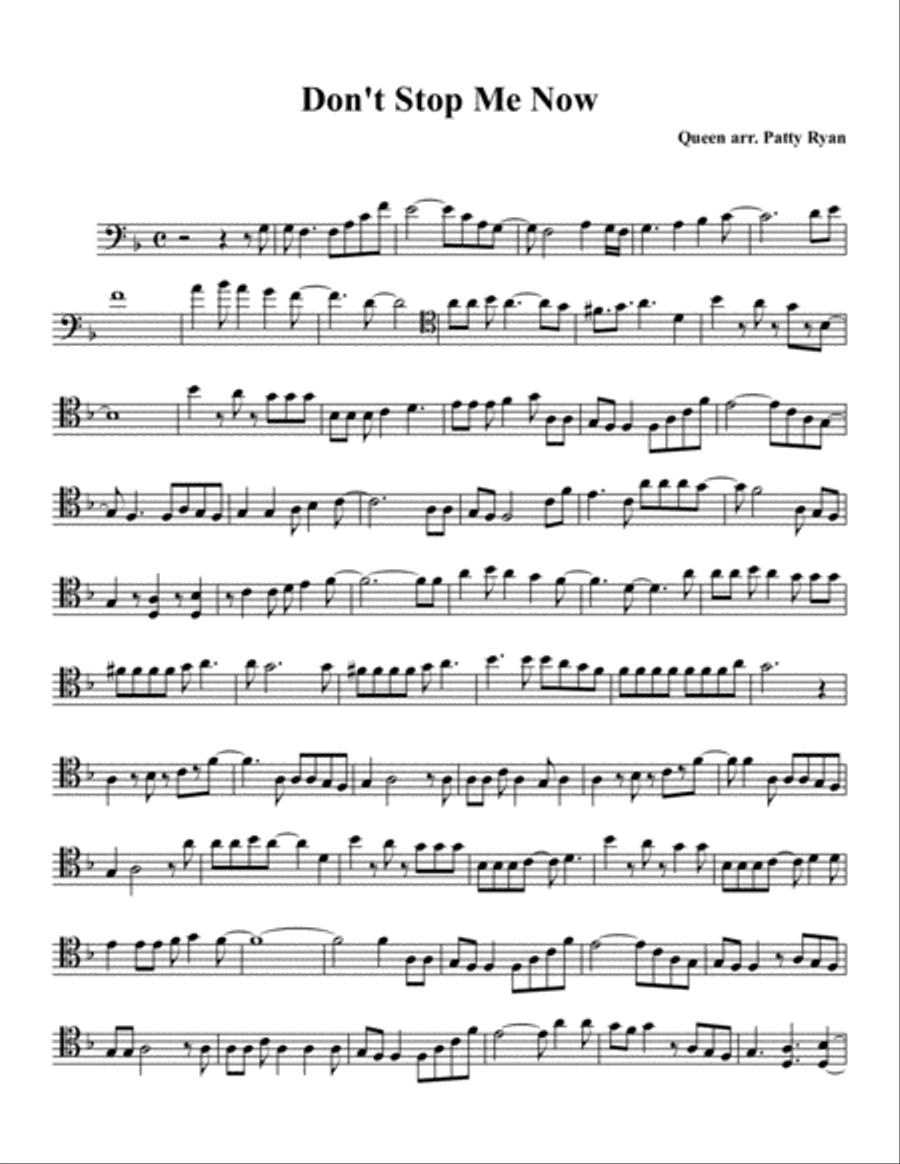 Don't Stop Me Now String Quartet scores gallery preview page 1