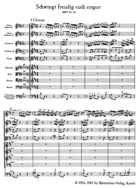 Schwingt freudig euch empor, BWV 36