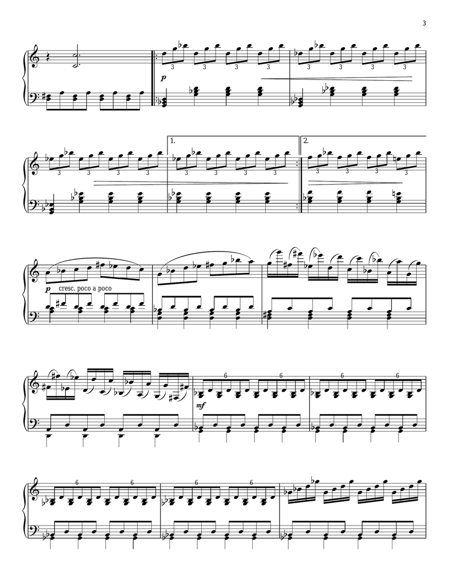 Morning Passages (from The Hours) Piano Solo scores gallery preview page 3