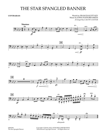 The Star Spangled Banner - Contrabass