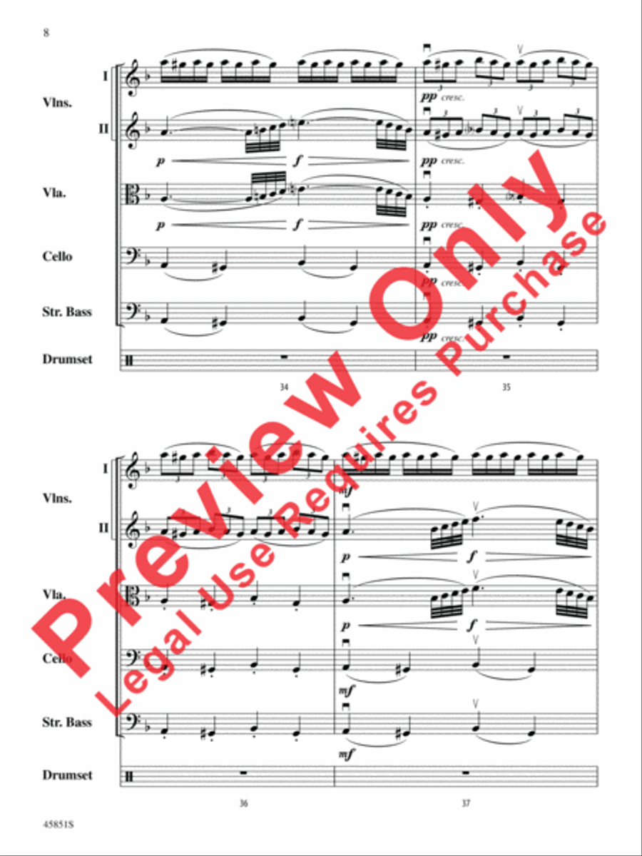 A Halloween Thriller String Orchestra scores gallery preview page 8