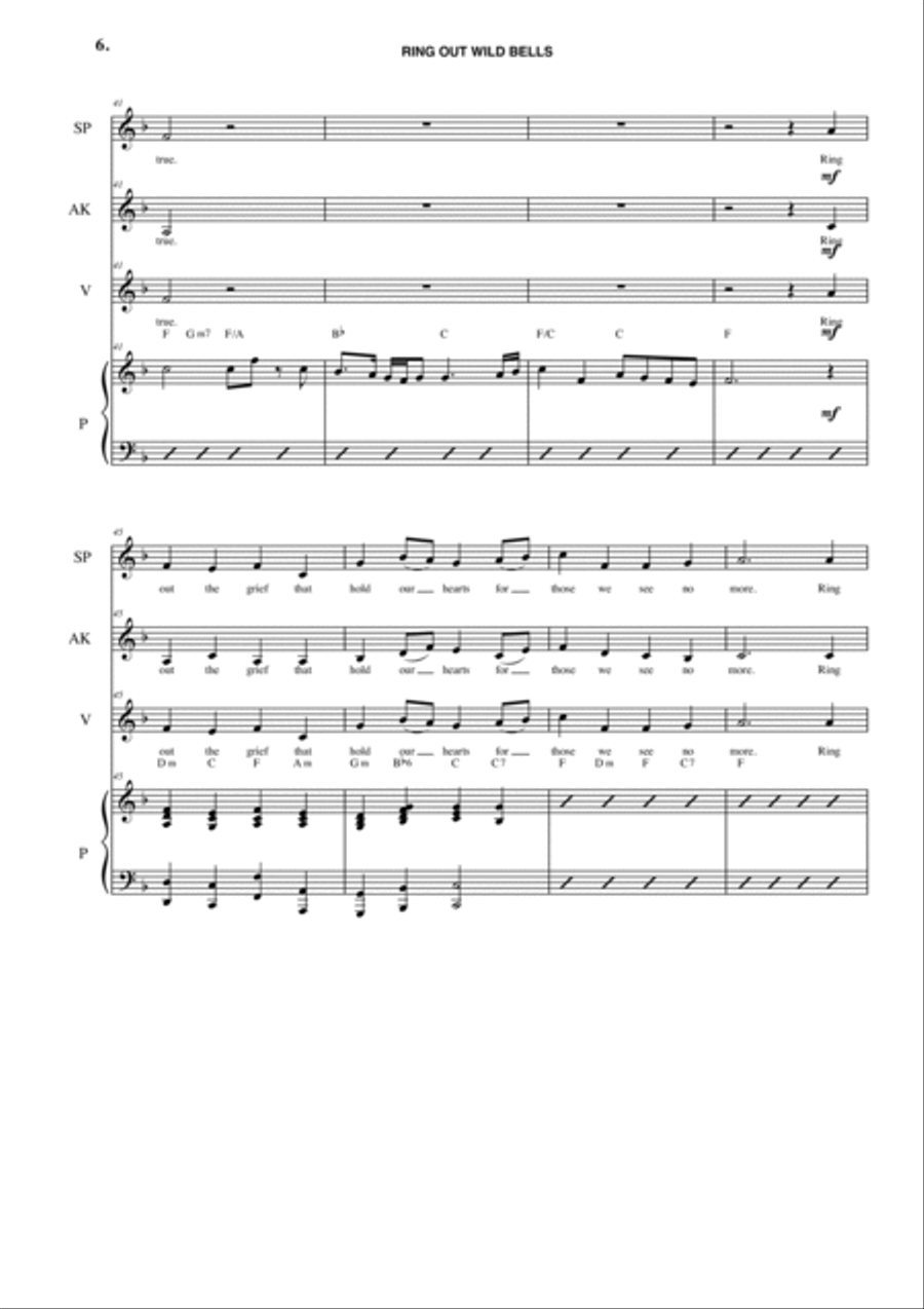 Ring out wild bells