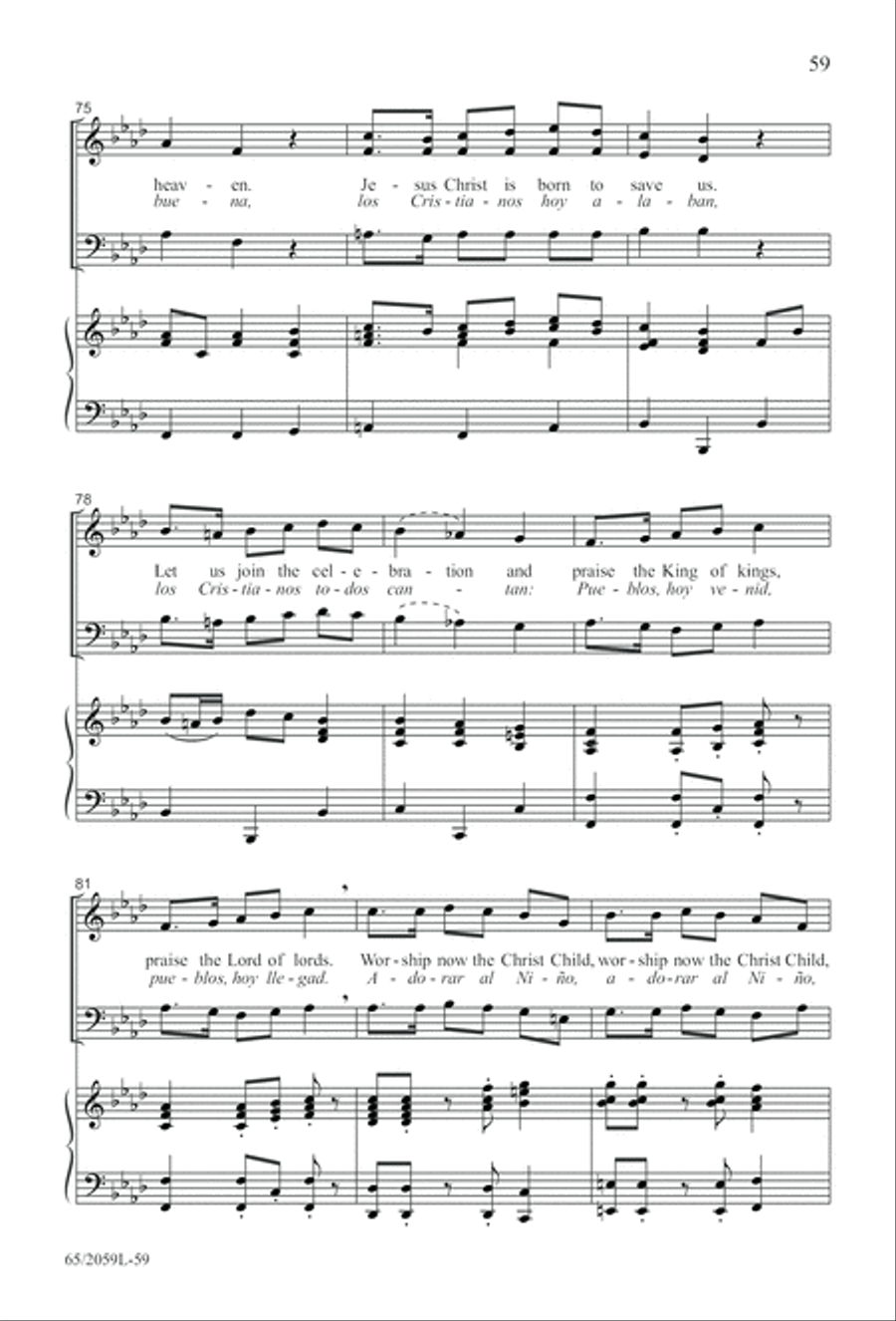 The Christmas Story 3-Part scores gallery preview page 60
