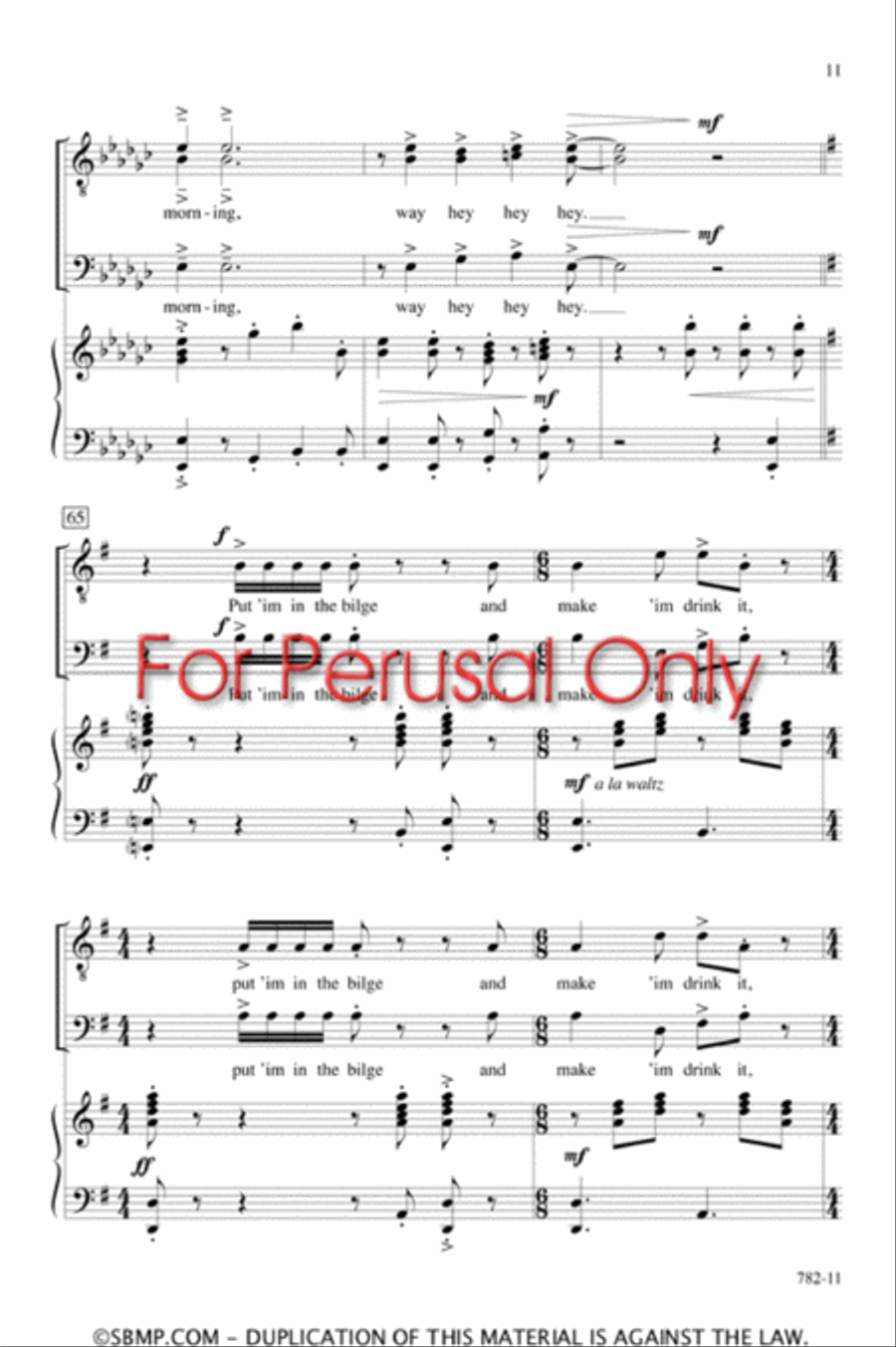 Wuh-Duh-Yuh Do with a Drunken Sailor? - TTB/TBB Octavo TTB scores gallery preview page 10