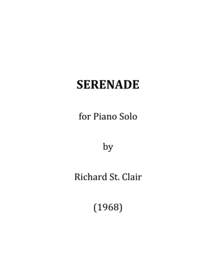 Serenade for Solo Piano (1968)