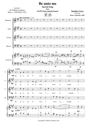 Be unto me - Sacred song for SATB choir and keyboard
