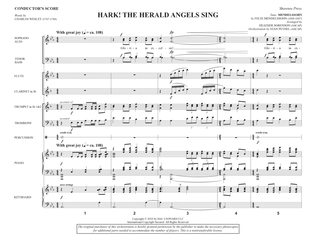 Book cover for Hark! The Herald Angels Sing (Consort) (arr. Heather Sorenson) - Full Score