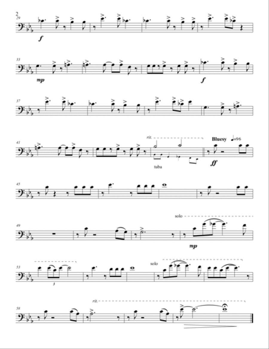 Angel Eyes Brass Quintet scores gallery preview page 6