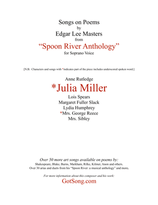 Julia Miller from "Spoon River"