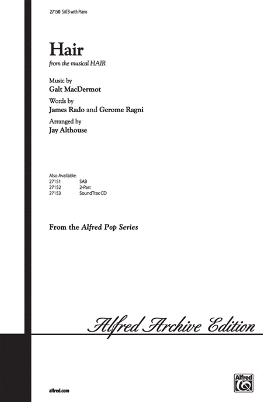 Hair (from Hair) 4-Part scores gallery preview page 1