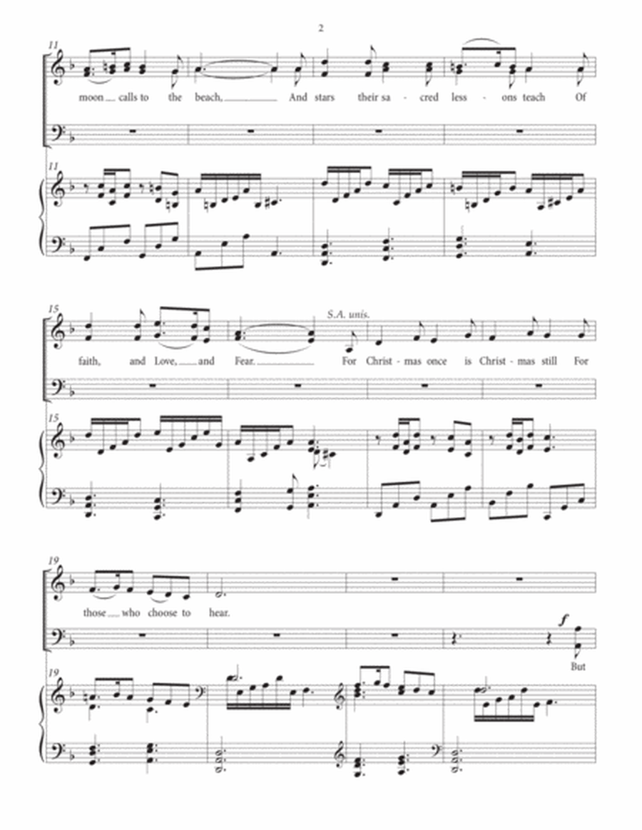 Christmas Once Is Christmas Still—SATB Chorus and Piano image number null