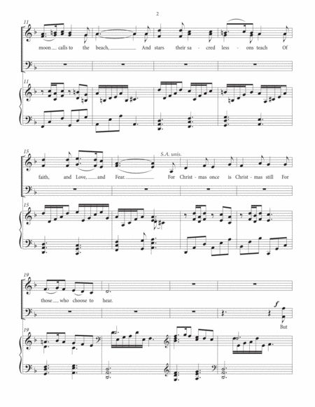 Christmas Once Is Christmas Still—SATB Chorus and Piano image number null
