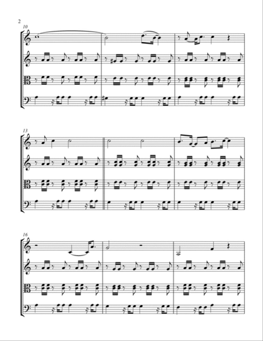 Over The Rainbow Over The Rainbow String Quartet scores gallery preview page 2