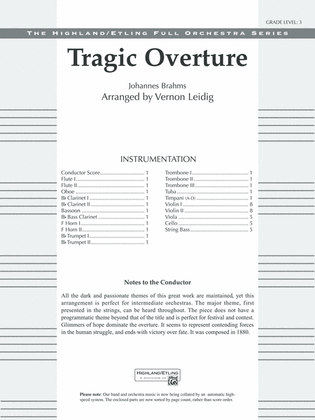 Tragic Overture: Score