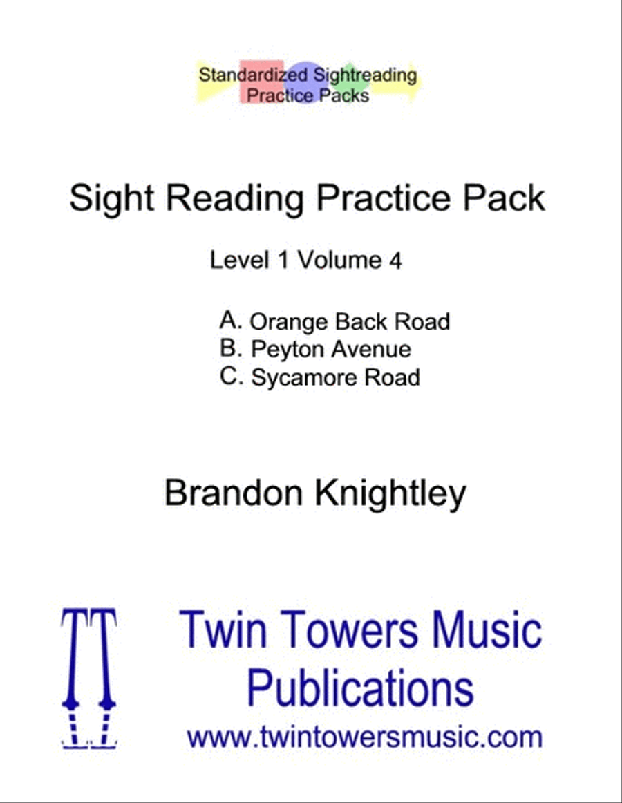 Sight Reading Practice Pack Level 1 Volume 4 Concert Band scores gallery preview page 1